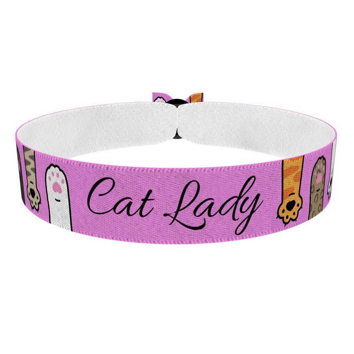 Zum Produkt Cat Lady Stoffarmband