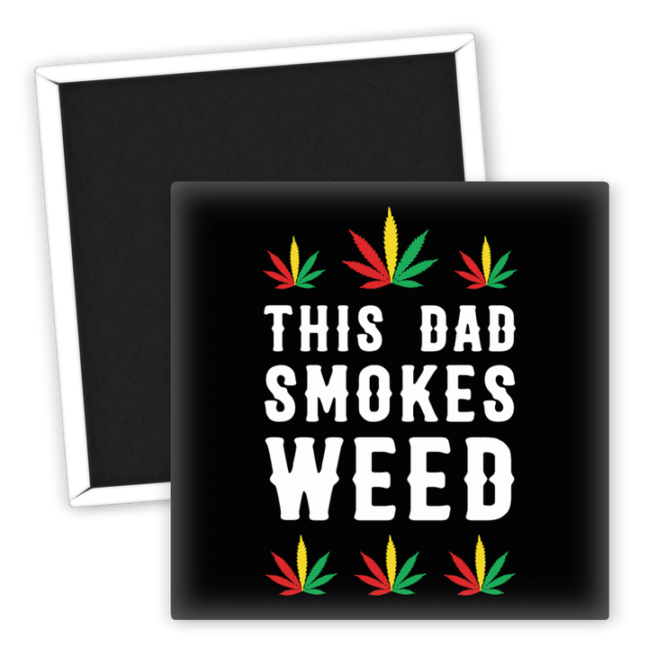 Zum Produkt Kühlschrankmagnet This Dad Smokes Weed Cannabis Motiv