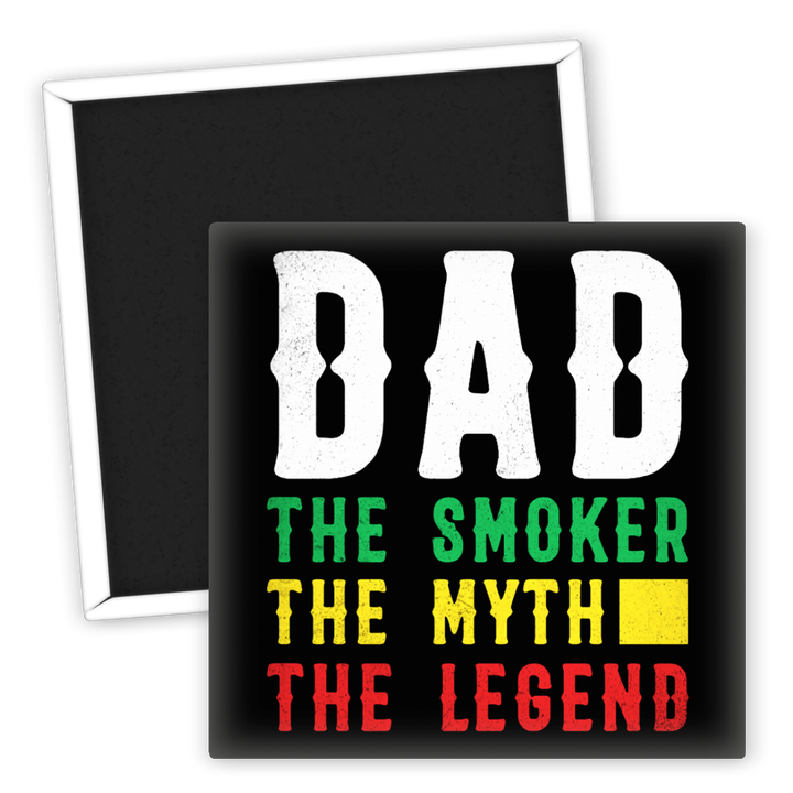 Zum Produkt Kühlschrankmagnet Dad The Smoker Myth Legend Weed Geschenk