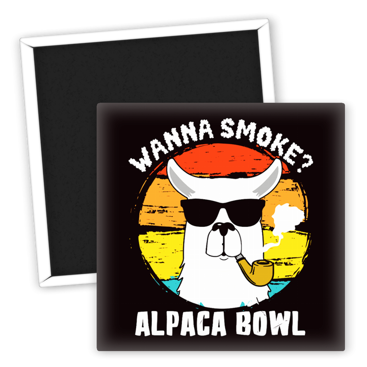 Zum Produkt Kühlschrankmagnet Alpaca Bowl Lustiger Weed Magnet