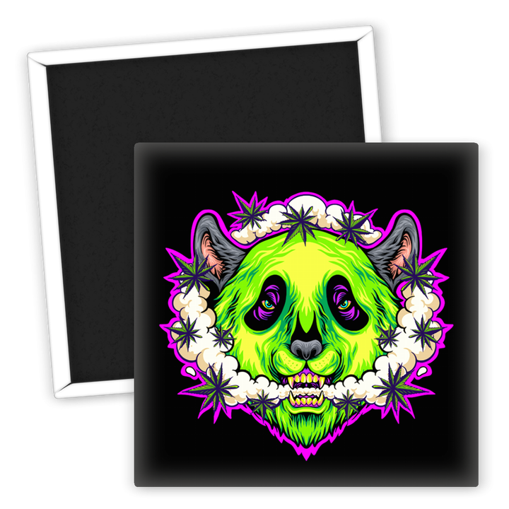 Zum Produkt Panda Kühlschrankmagnet mit Weed Motiv kreative Deko