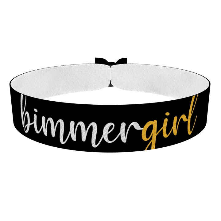 Zum Produkt Bimmergirl orange/schwarz Stoffarmband