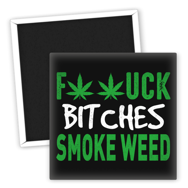 Zum Produkt Kühlschrankmagnet Smoke Weed Motiv mit Cannabisdesign