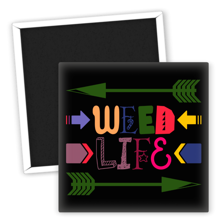 Zum Produkt Kühlschrankmagnet Weed Life Motiv für Pflanzenliebhaber