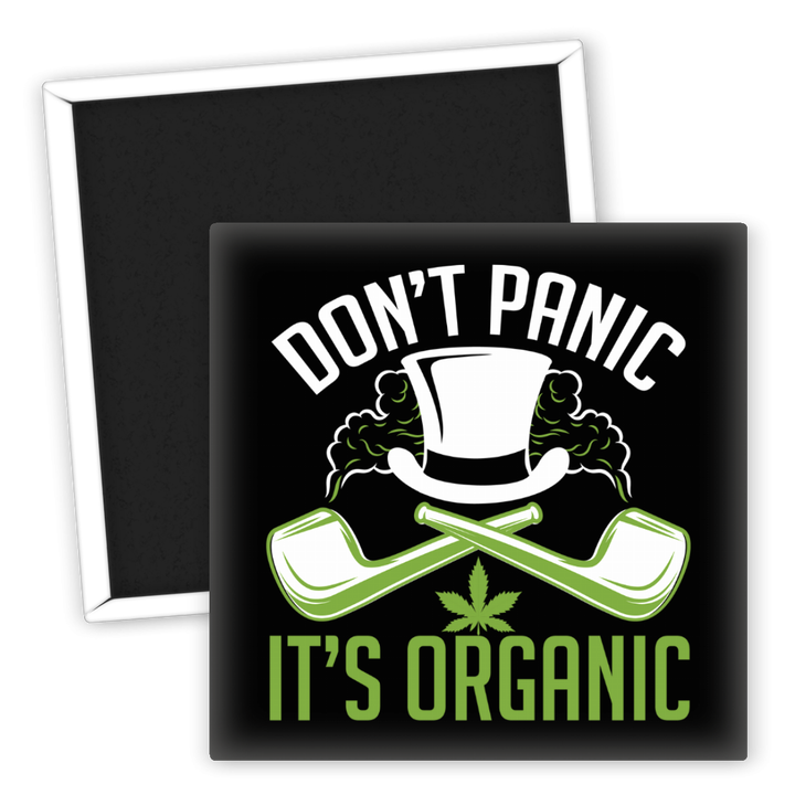 Zum Produkt Kühlschrankmagnet Don't Panic It's Organic Weed Design