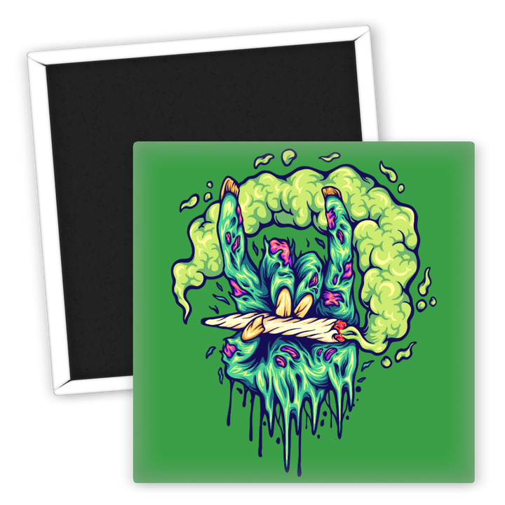 Zum Produkt Kreativer Kühlschrankmagnet Weed Hand mit Joint und Dampf