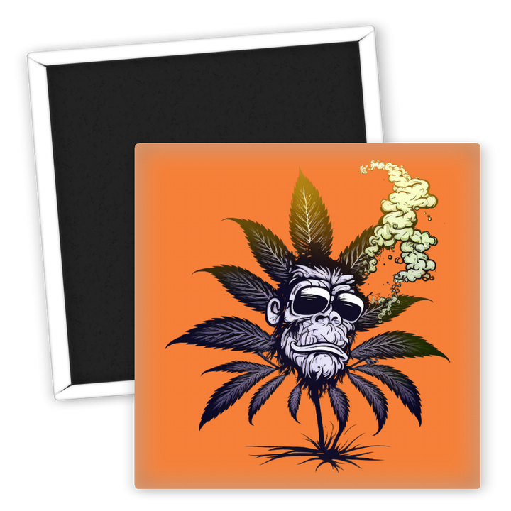 Zum Produkt Kreativer Kühlschrankmagnet mit Coolem Weed-Affenmotiv