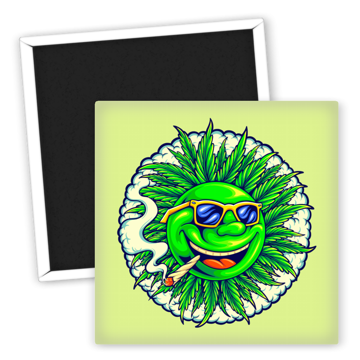 Zum Produkt Kühlschrankmagnet lächelnde Grasfigur mit Sonnenbrille