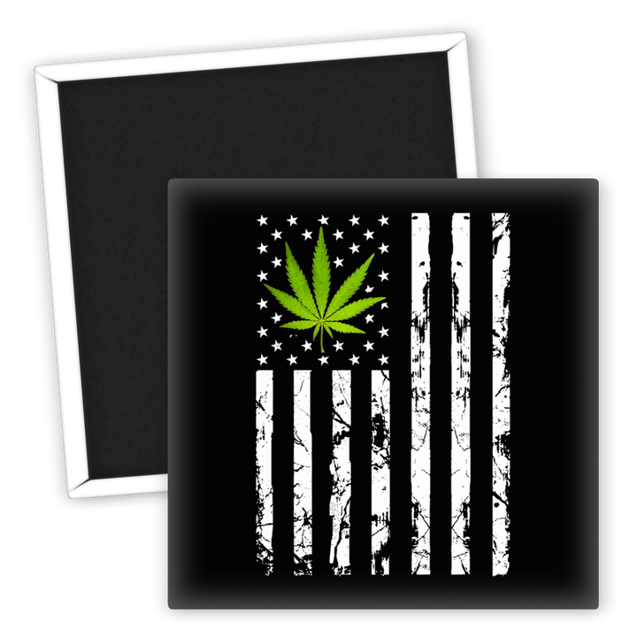 Zum Produkt Kühlschrankmagnet Cannabis Flagge USA für Weed-Liebhaber