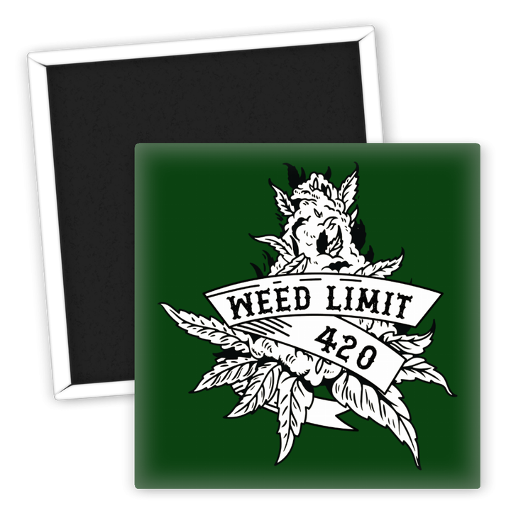Zum Produkt Kühlschrankmagnet Weed Limit 420 für Cannabisliebhaber