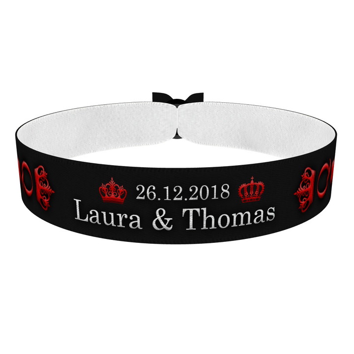 Zum Produkt King & Queen Karten Queen Stoffarmband