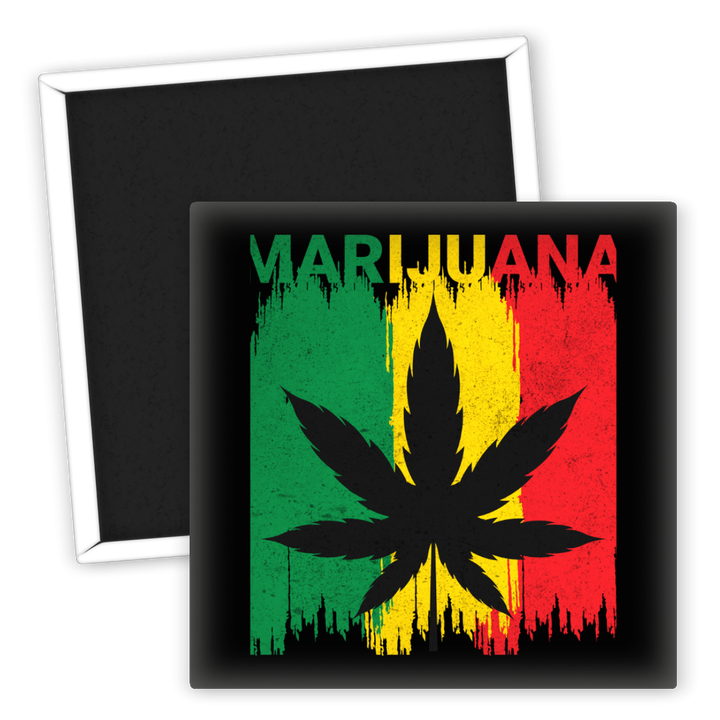 Zum Produkt Kühle Marijuana Kühlschrankmagnet mit buntem Design