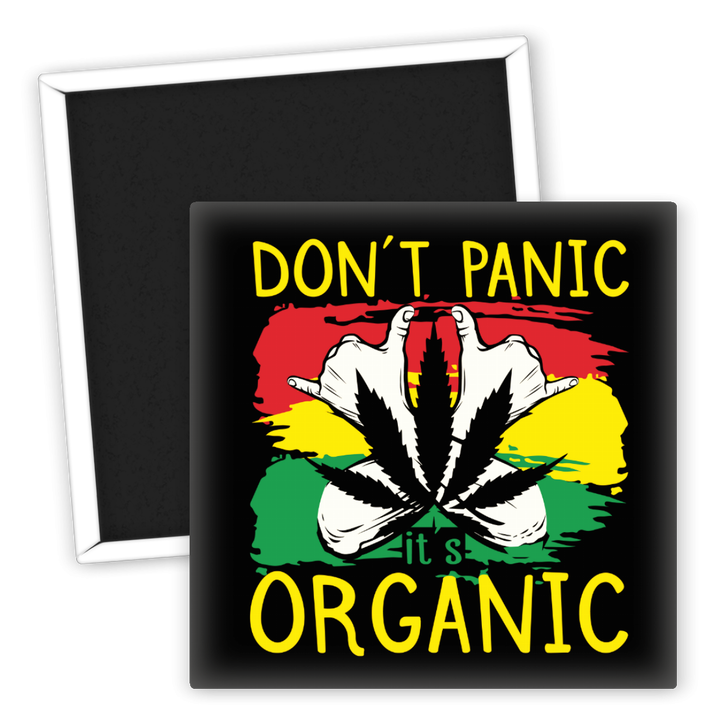 Zum Produkt Kühlschrankmagnet Don't Panic It's Organic Weed Motiv