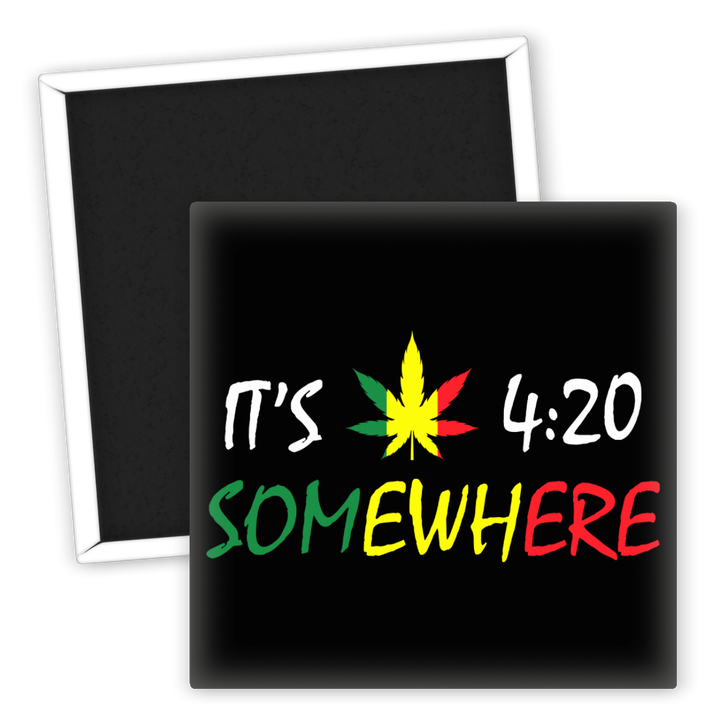 Zum Produkt Kühlschrankmagnet It's 4:20 Somewhere Weed Design