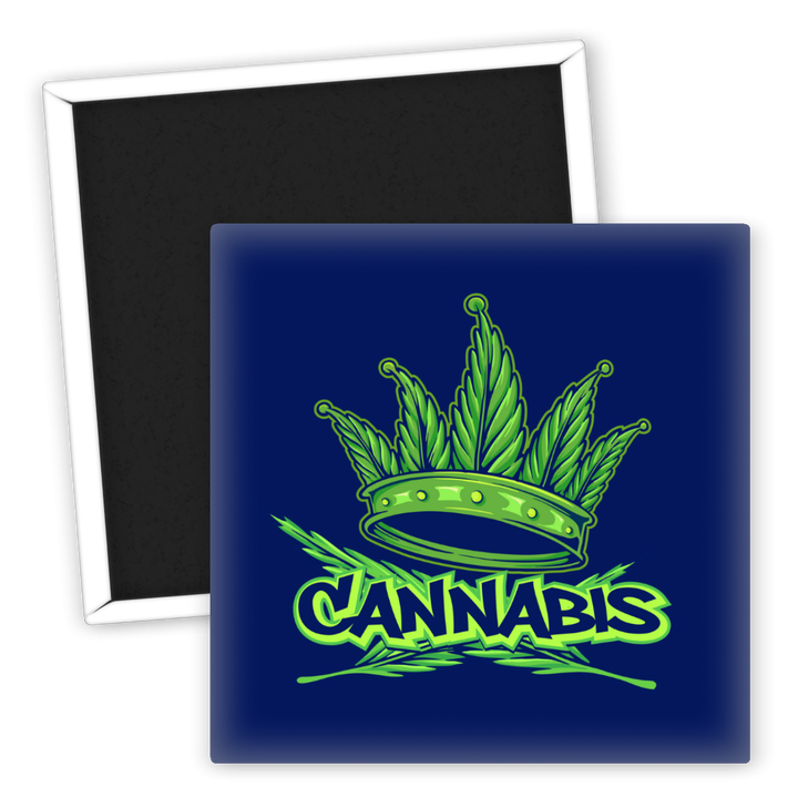 Zum Produkt Kühlschrankmagnet Cannabis Krone mit Blattdesign Grüne Deko
