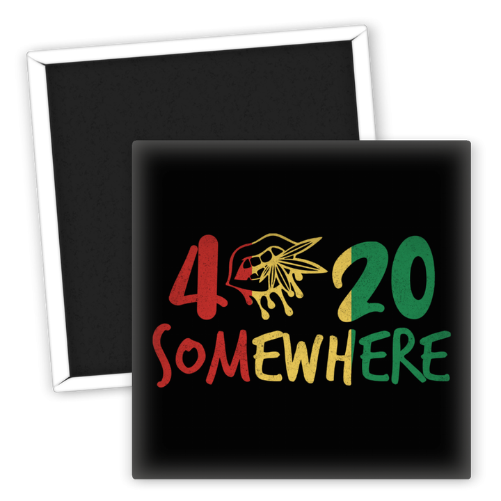 Zum Produkt Kühlschrankmagnet 420 Somewhere Weed Motiv bunt