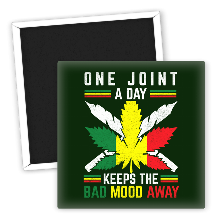 Zum Produkt Kühlschrankmagnet One Joint a Day Bad Mood Away Weed Motiv