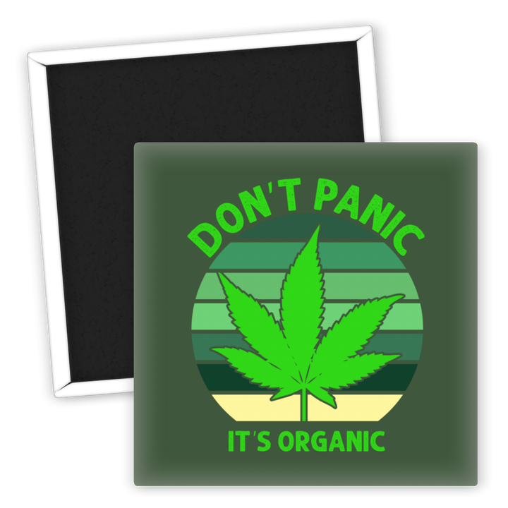 Zum Produkt Kühlschrankmagnet Don't Panic It's Organic Weed Design