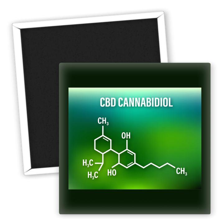 Zum Produkt CBD Molekül Kühlschrankmagnet für Cannabisliebhaber