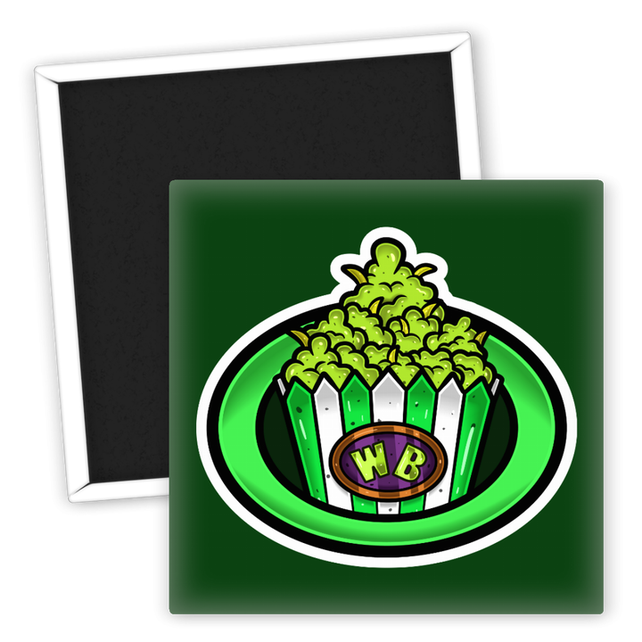 Zum Produkt Kühlschrankmagnet Weed Popcorn Design für Cannabis Fans