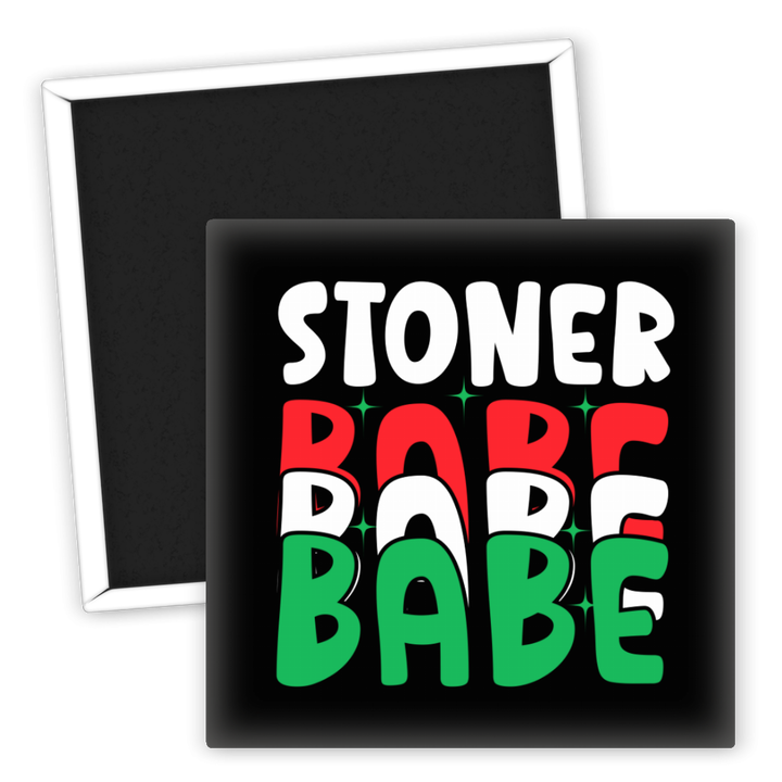 Zum Produkt Kühlschrankmagnet Stoner Babe Motiv für Weed Liebhaber