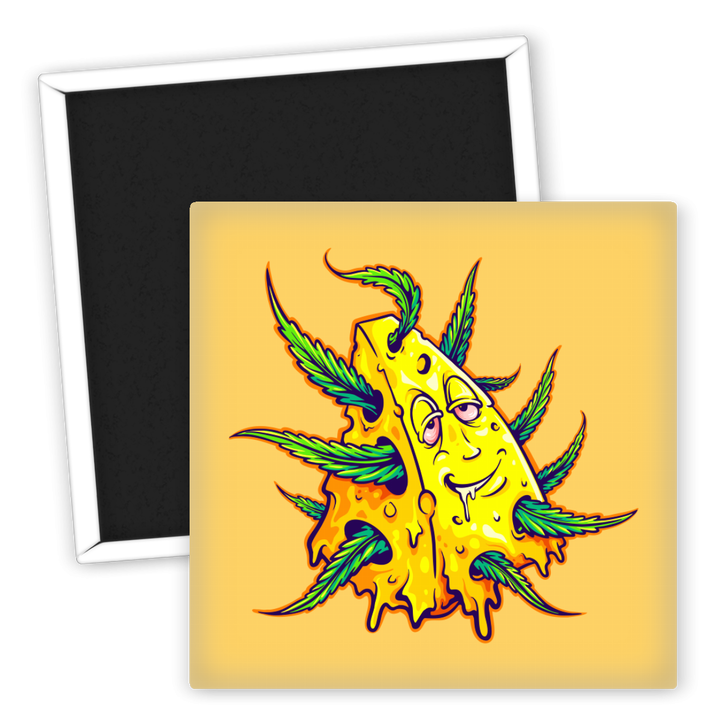 Zum Produkt Kreativer Kühlschrankmagnet mit Käse und Weed-Motiv