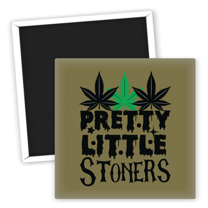 Zum Produkt Kühlschrankmagnet Pretty Little Stoners mit Cannabis Motiv