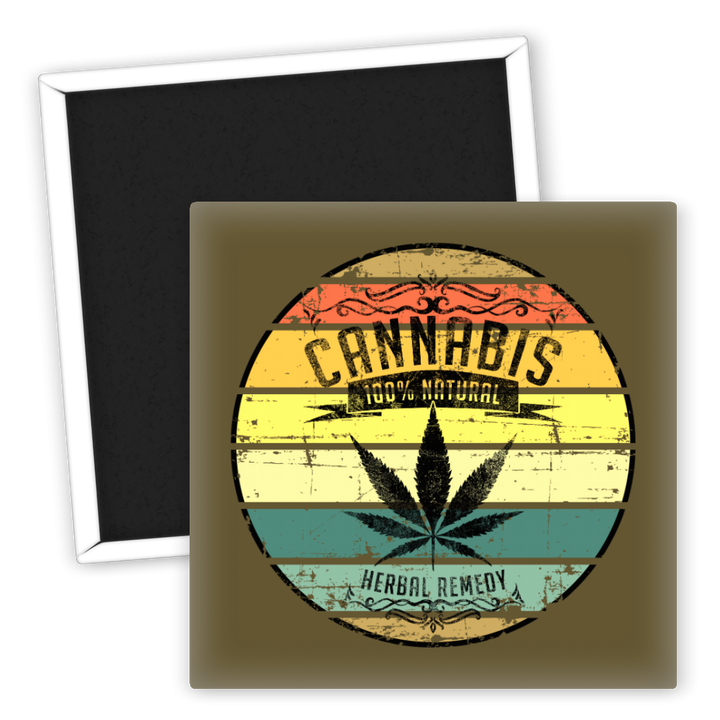 Zum Produkt Kühlschrankmagnet Cannabis 100% natürlich Kräuterheilkunde