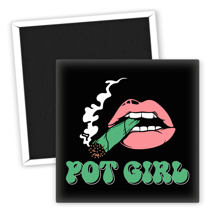 Zum Produkt Kühlschrankmagnet Pot Girl mit Weed Motiv für Sammler