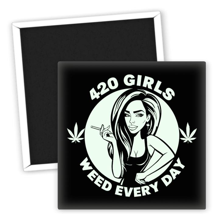 Zum Produkt Kühlschrankmagnet 420 Girls Weed Every Day Motiv