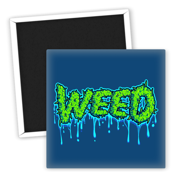 Zum Produkt Weed Kühlschrankmagnet mit grüner Pflanzen-Optik