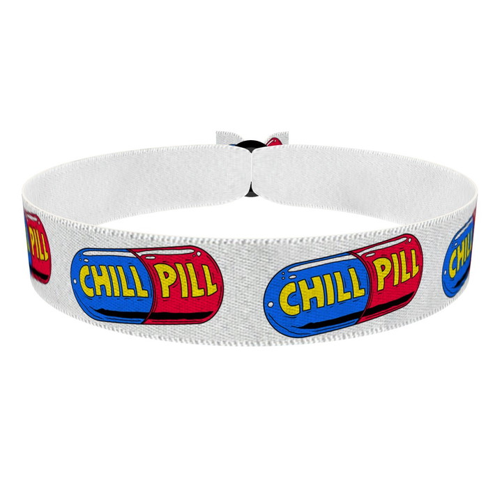 Zum Produkt Chillpill weiß Stoffarmband