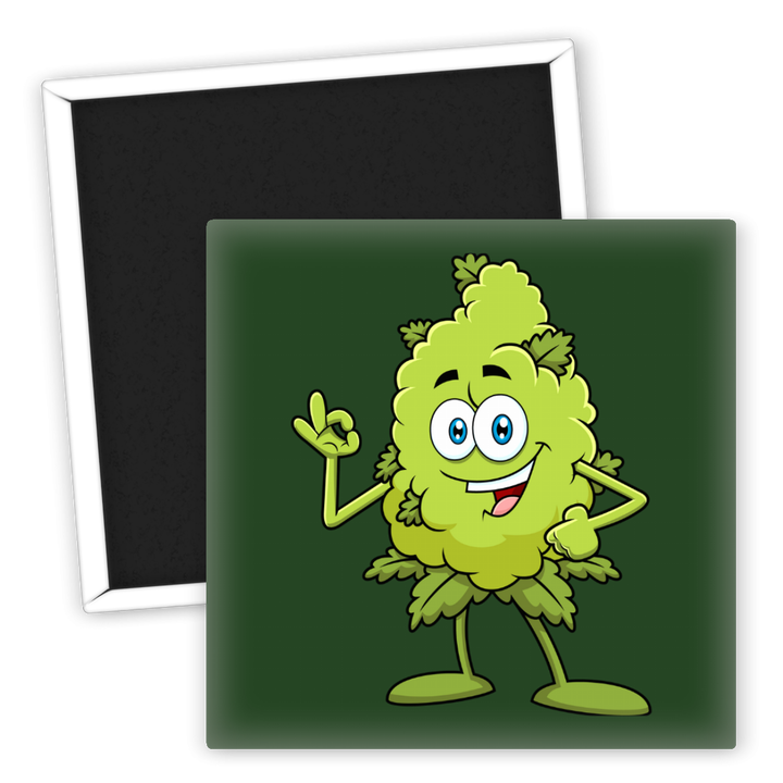 Zum Produkt Kühlschrankmagnet lustige Cannabis Figur grün  für Weed-Liebhaber
