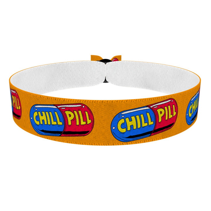 Zum Produkt Chillpill orange Stoffarmband