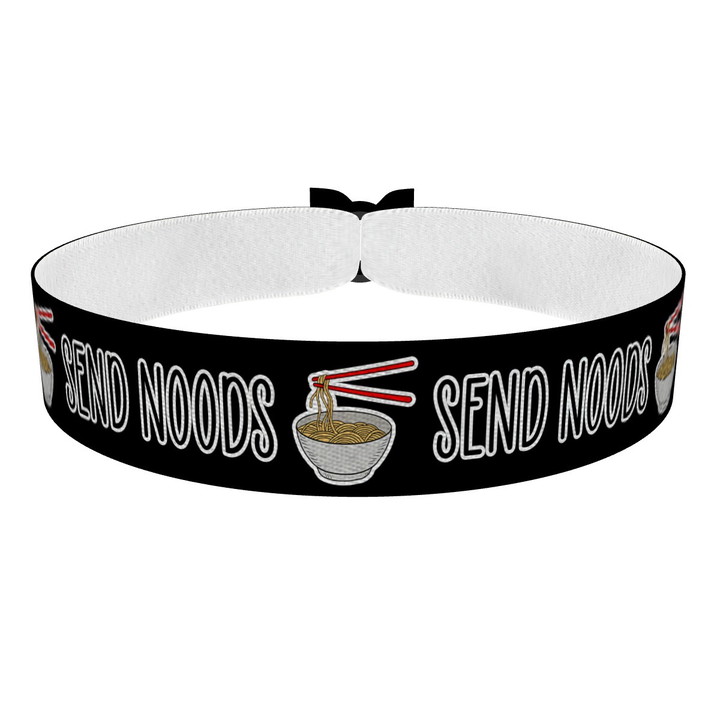 Zum Produkt Send Noods schwarz Stoffarmband