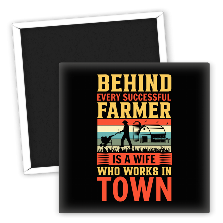Zum Produkt Kühlschrankmagnet Landwirtschaft erfolgreiche Farmer Frau