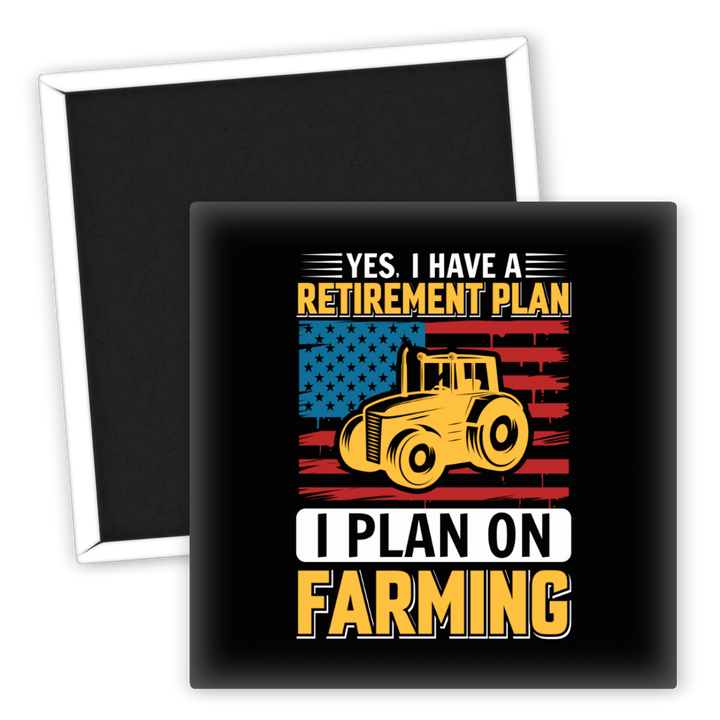 Zum Produkt Kühlschrankmagnet Landwirtschaft Plan auf Farming Traktor Motiv