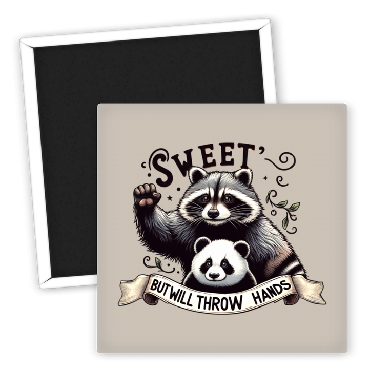 Zum Produkt Süßer Kühlschrankmagnet Panda und Waschbär lustiges Design