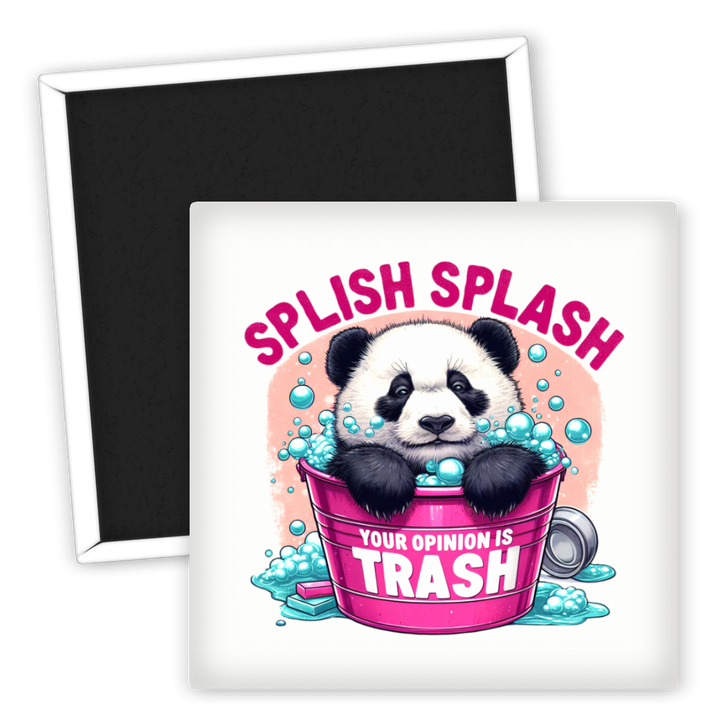 Zum Produkt Panda Kühlschrankmagnet Sprudelnder Spaß im Bad