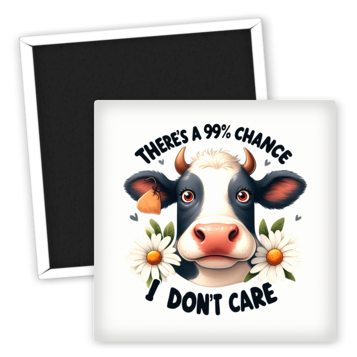 Zum Produkt Kühlschrankmagnet Kuh Motiv mit Spruch für Tierliebhaber