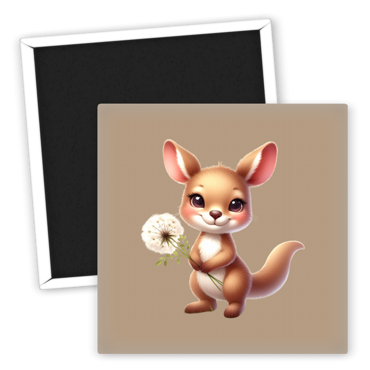 Zum Produkt Kühlschrankmagnet niedliches Tierchen mit Blumenmotiv