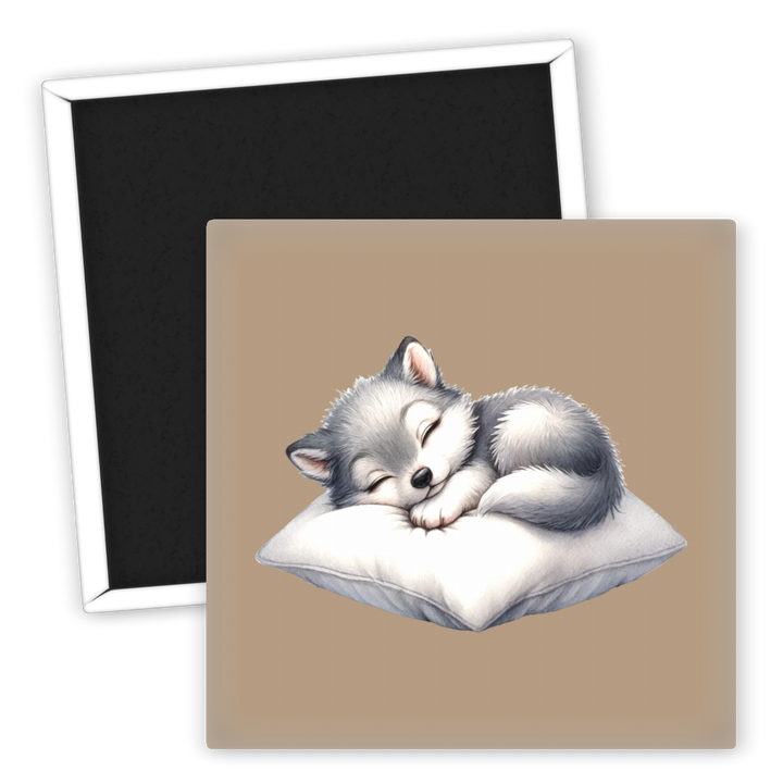 Zum Produkt Schlafender Wolf Kühlschrankmagnet für Tierliebhaber