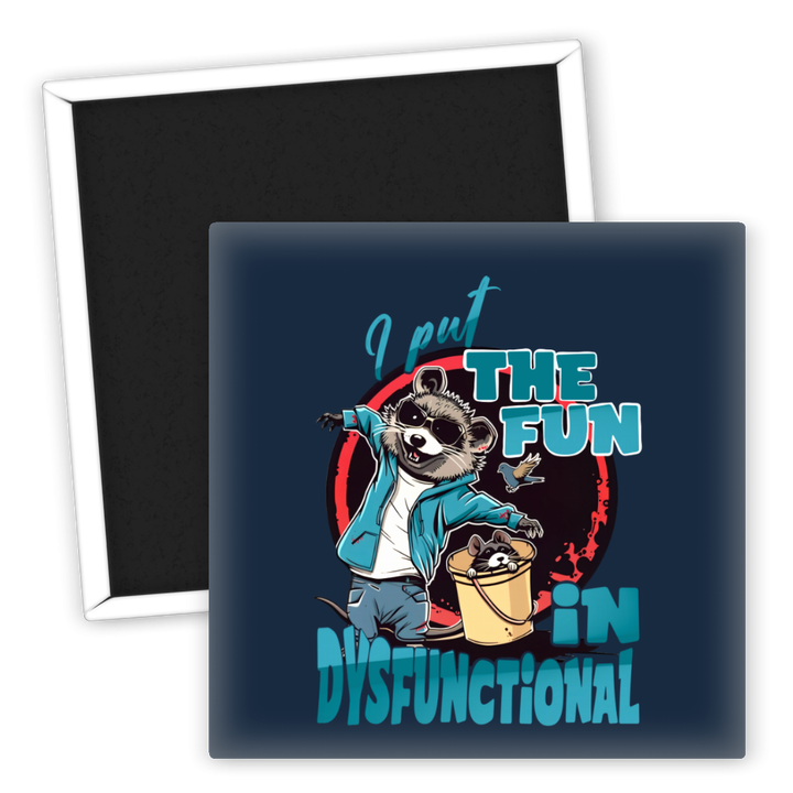 Zum Produkt Kühlschrankmagnet Raccoon mit lustigem Slogan für Tierliebhaber