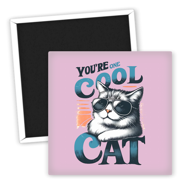 Zum Produkt Kühlschrankmagnet cooler Kater mit Sonnenbrille Tier Motiv