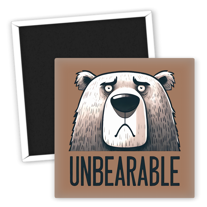 Zum Produkt Kühlschrankmagnet Bär Unbearable witziger Tier-Magnet