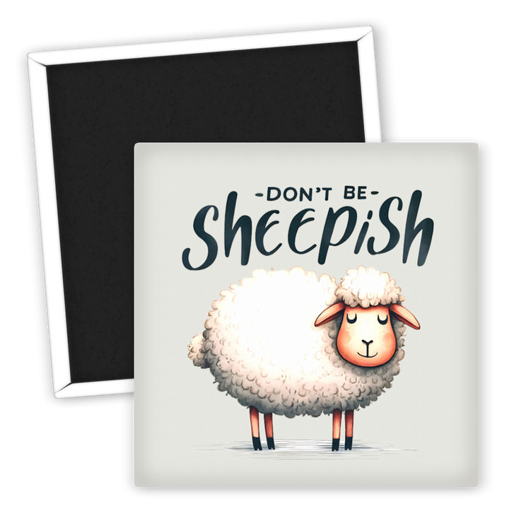Zum Produkt Kühlschrankmagnet Schaf Don't Be Sheepish Tiermotiv