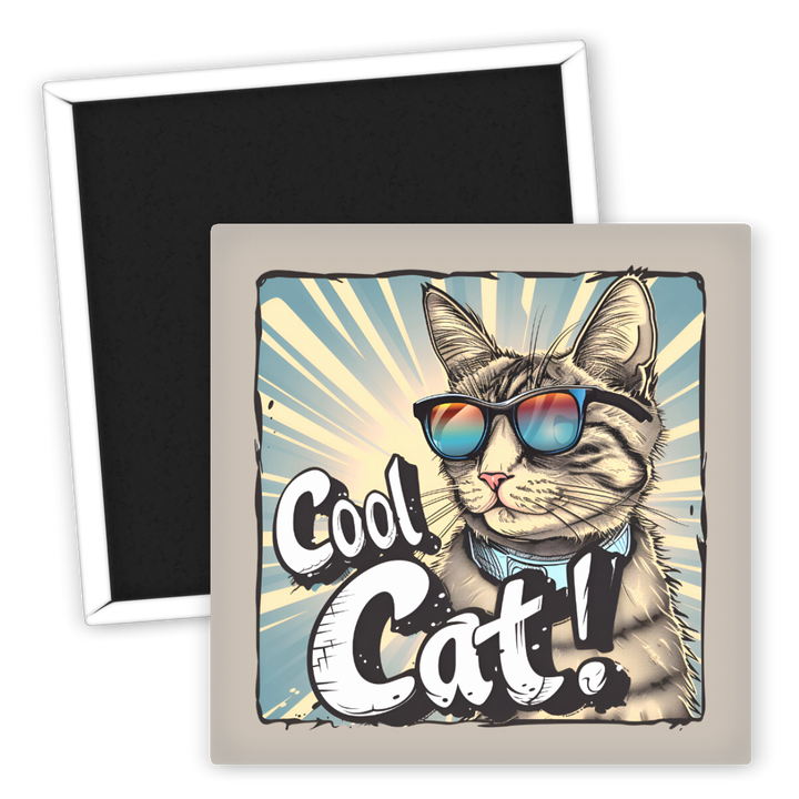 Zum Produkt Kühlschrankmagnet cooler Katzenspruch mit Sonnenbrille  Tiere
