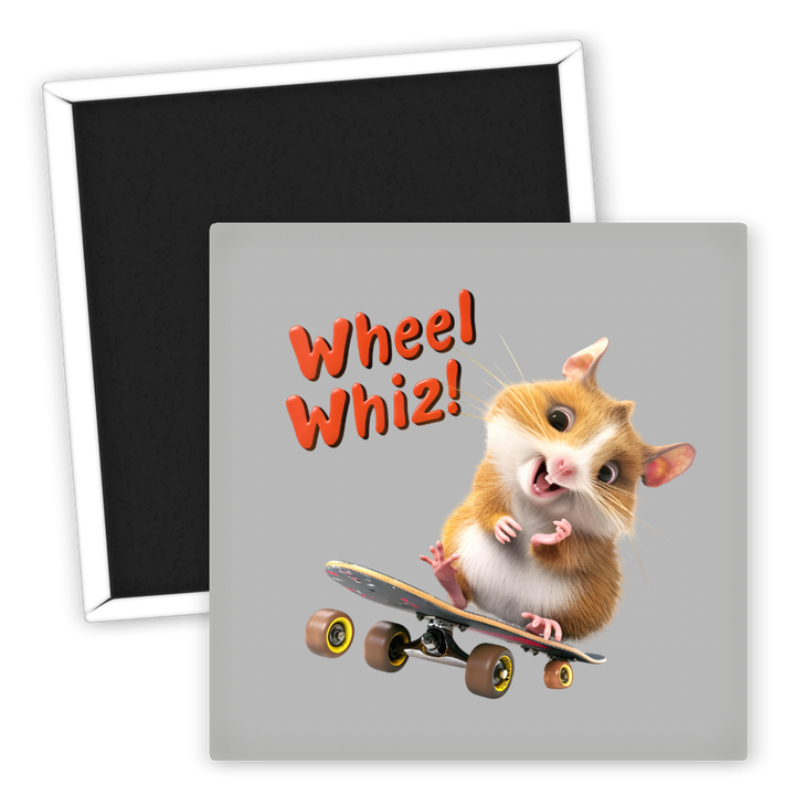 Zum Produkt Kühlschrankmagnet Hamster auf Skateboard lustiger Kühlschrankdeko