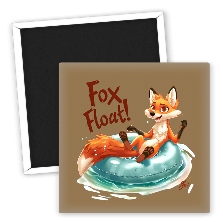 Zum Produkt Kühlschrankmagnet kleiner Fuchs im Schwimmring Tiermotiv