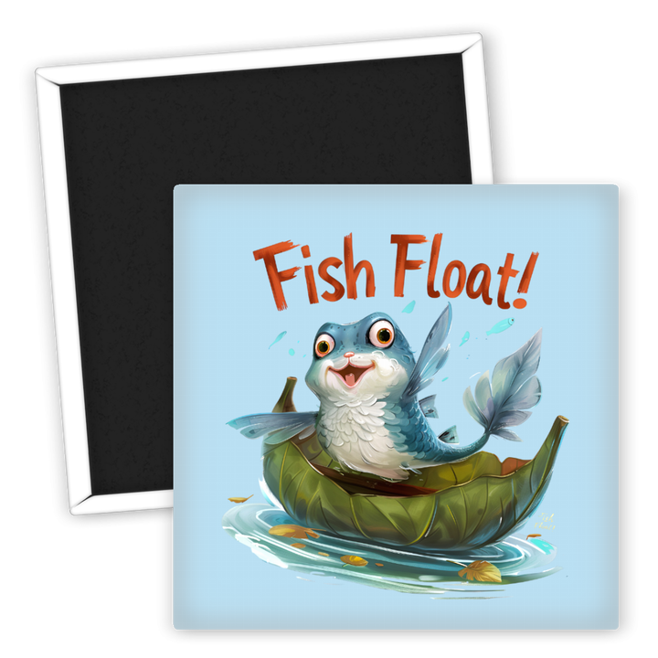 Zum Produkt Tier Kühlschrankmagnet fröhlicher Fisch im Boot dekorativ